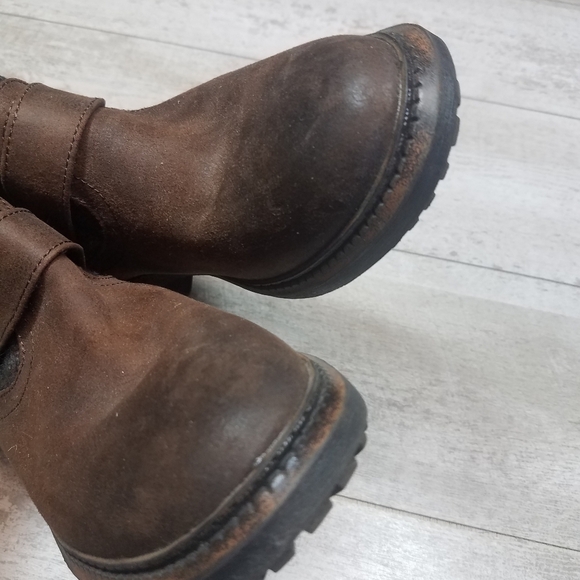 White Mountain Carlin Brown Ankle Bootie Boots Camo Size 6.5 - Picture 7 of 10